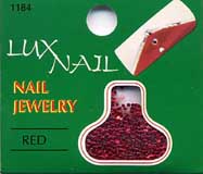 Nail Glitter Red