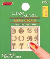 Metal decals nail sticker