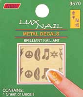 Metal decals nail sticker