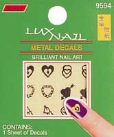 Metal decals nail sticker