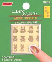 Metal decals nail sticker