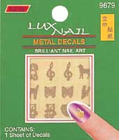 Metal decals nail sticker