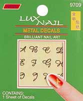 Metal decals nail sticker