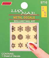 Metal decals nail sticker