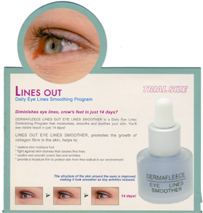 DERMAFLEECE EYE WRINKLE LINES OUT